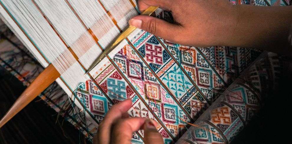 Traditional textile weaving center at Khoma Village in Lhuntse Eastern Bhutan