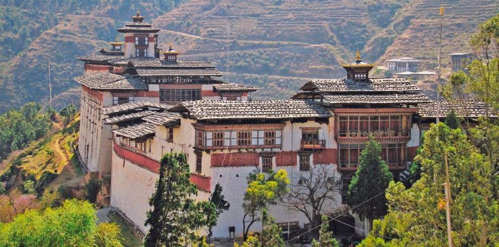 Majestic Wangdue Phodrang Fortress in Bhutan