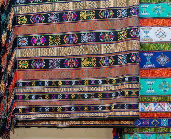 Intricate traditional Hand woven Kira Bhutanese women atire