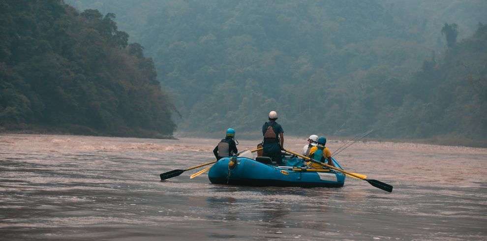 Rafting in Manas River in Southern Bhutan