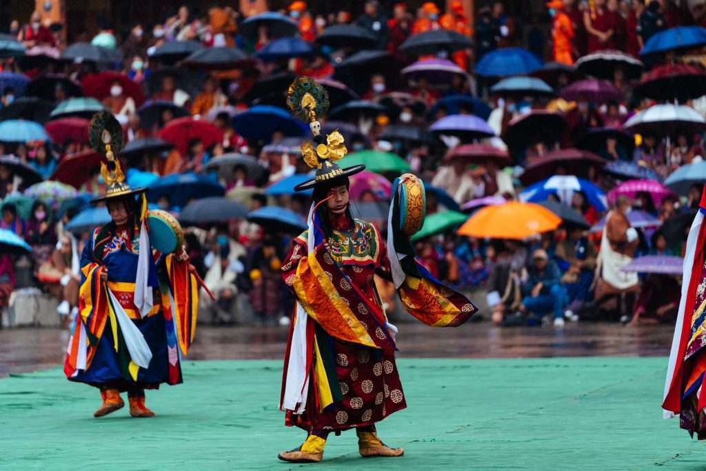 Sacred dance in Festival in Bhutan