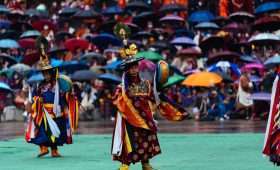 Sacred dance in Festival in Bhutan