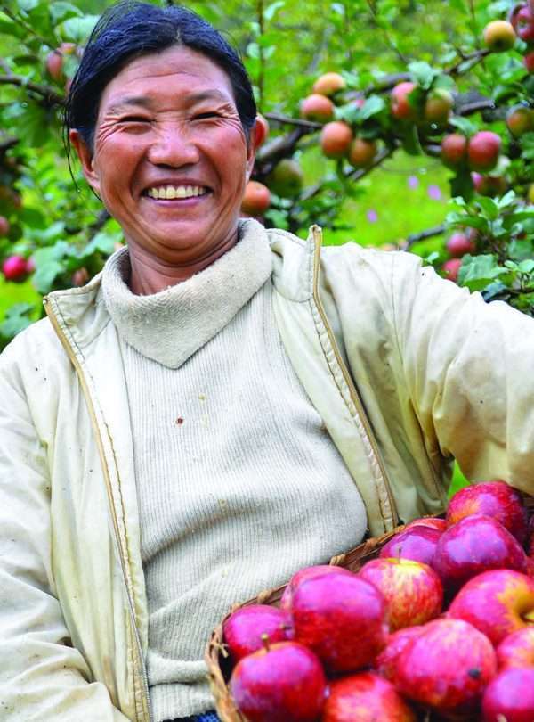 famer's market in Bumthang Bhutan